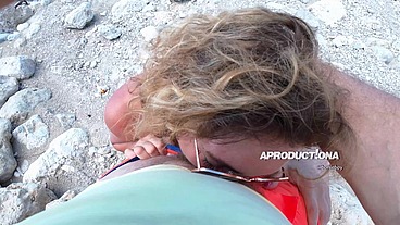 Julia North & Anita Blanche Public blowjob And Public Pissing