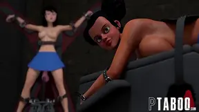 Cute Servicing Senseis Thick Cock as Naughty Detention Escalates