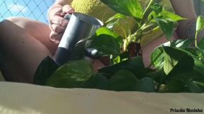 Stepmom Records Video For Stepson&amp;#039;s Friend Teaching Gardening - Part 02
