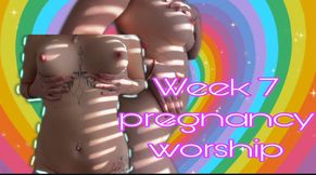 Week 7 nude pregnancy worship