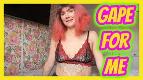 50 Yr Old Sissy Training GAPE FOR ME Part 3