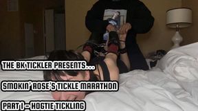 SMOKIN’ ROSE’S TICKLE MARATHON - PART 1 - HOGTIE TICKLING