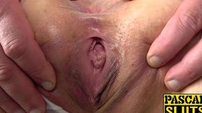 PASCALS SLUTS - Masochist harlot Skyler Squirt dominated before eating jizz