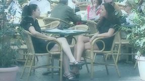 Ravishing brunette mistress dominates and deep throats