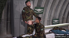Cadet Giorgio Angelo got drilled & bred by Sergeant Faisul Bittar