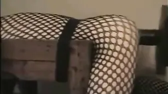 Kinky Amateur Takes Huge Black Dildo Machine While Strapped Down