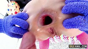 True anal marvelous blondie Emma Starletto's first ever anal