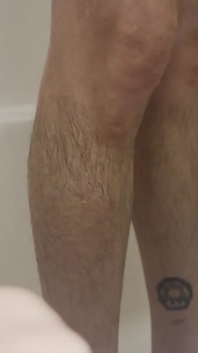 Shower Fun with 2 Big Dildos Fucking My Smooth Hole