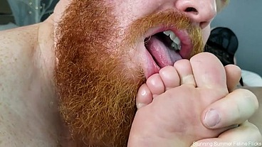 Stunning Summer - Bearded Foot Worship