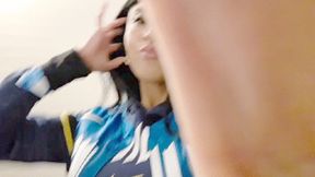 Ember Snow- Secret Silent Stadium Masturbation Sunday Solo