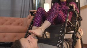 Wednesday (Susan) In Pink Catsuit And He Worship Her Feet Under - Part 2 - Polish Language - HD 2560x1440