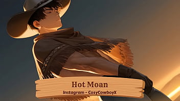 Moaning Boyfriend gifted with intense orgasm