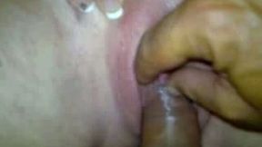 Mushroom tip of mine penetrated her all wet and tight pussy