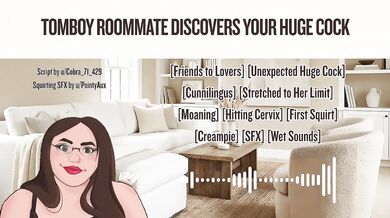 Tomboy Roomie Stuffed With Huge Cock Audio Squirt