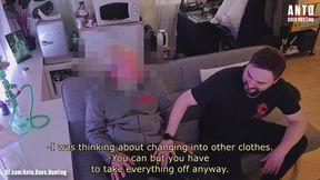 Straight married plumber loses it first time blowing his obsession