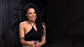 Trapped ebony fucked hard in pussy by weird guy