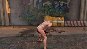 Trevor Phillips Beating His Meat in Public