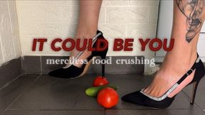 High Heels vs Cucumber & Tomatoes, A Crushing Experience