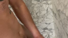 Dante Colle's Steamy Shower Solo Stroke
