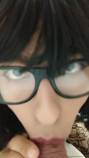 Shemale Ass to mouth and Sissygasm in chastity Anal Squirt