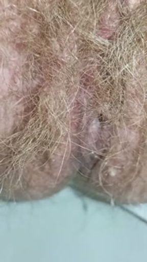 Toilet Fetish Diary: Pissing through a Huge Hairy Bush with Whispering Fart