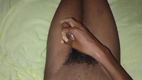 Home lonely night solo handjob