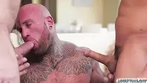 Gives A Warm Hot Of His Jizz - Rick Kelson, Brock Banks And Rick Brock