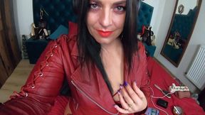 red leather seduction – dance, fetish play & futa toy tease 322