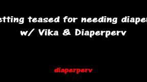 step-sister and vika tease you for wearing diapers!