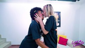 threesome interracial com a modelo preta brazileira