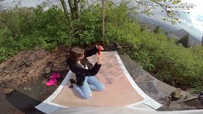 lili charmelle - cowgirl fucking in public outdoors - from vr