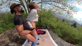 lili charmelle - cowgirl fucking in public outdoors - from vr