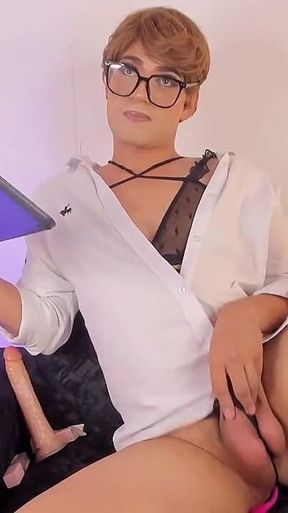 Femboy Ken Good Boy Big Toy for the First Time