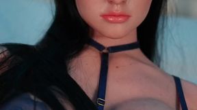 Asian beauty rides hard and fast in doggy style POV
