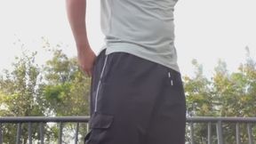 A risky outdoor demonstration of my diaper