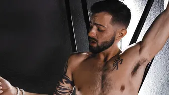 Casey Everett Gets Bareback Fucked Hard by Johnny Ford on a Cross