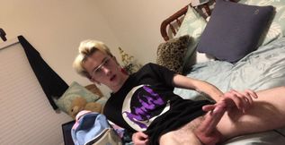 Stroking My Teen Cock Before Bed