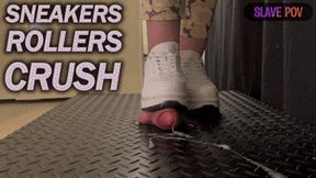 Sneakers Rollers Shoes Cock Crush (Slave POV Version) - Tamystarly - Balls Trample, CBT, Bootjob, Trampling, Shoejob, Stomping