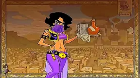 Anime Princess Seduced by Genie in Forbidden Training for Jafars Desire