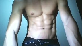 Sebastian Hawk Shows Off Muscles