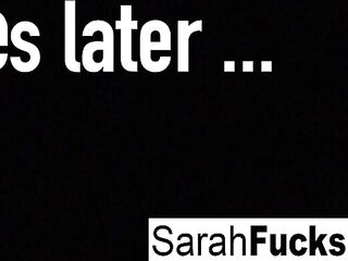 Sarah Jessie stays late at the bar so that babe can bang the