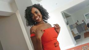 Fake job interview leads to wild, explicit encounter between hot black mom and her white partner