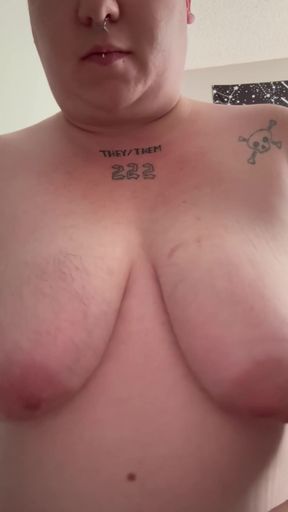 Non-binary face-fuck spitting ftm experience