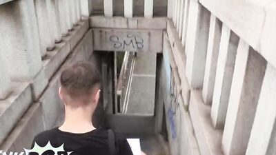 TWINKPOP - Twink Hitchhiker Agrees For A Quick Fuck In Petrin Hill In Exchange For Some Cash