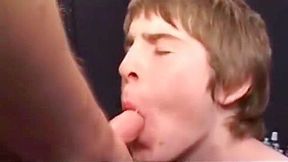 Gloryhole sucking & man pasting