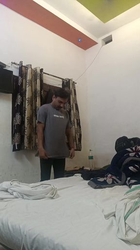 Indian desi police officer get sucked and fucked by neighbour and army officer   Clip 2