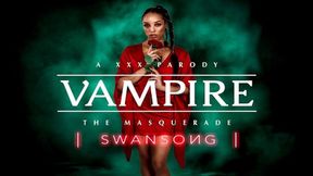 Tiny Alexis Tae sucks and rides big cock in vampire VR cosplay