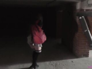 Student smokin' in abandoned abode sucking knob stranger and banging