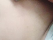 Rubbing and smelling my sweet pussy