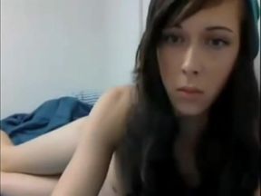 Shy Tranny Teen Takes Off Her Clothes